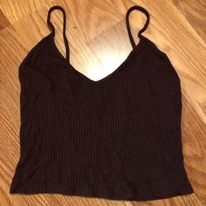 Brandy Melville Cropped Maroon Tank